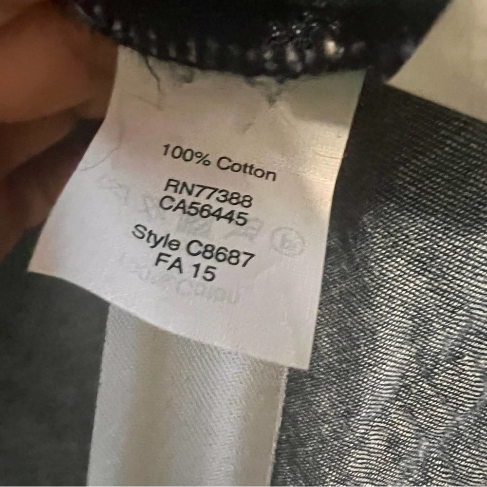 Madewell | Denim Raw Hem 3/4 Sleeve Top Size X-Small - Picture 6 of 8